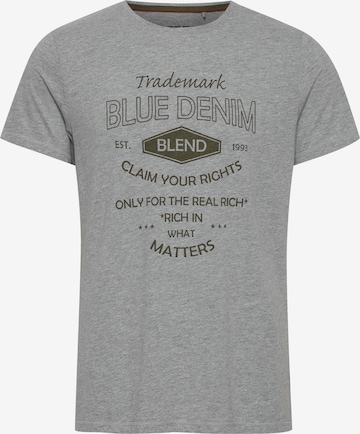 BLEND T-Shirt 'BHAdam' in Grau: predná strana