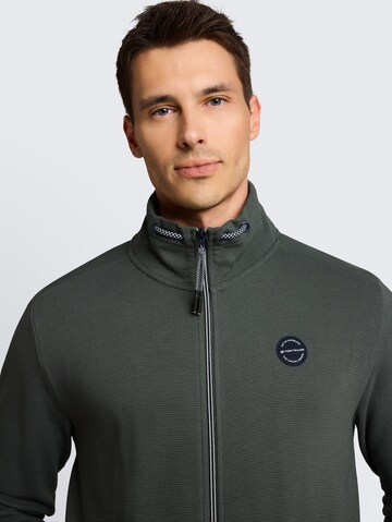 TOM TAILOR Sweatjacke in Grün