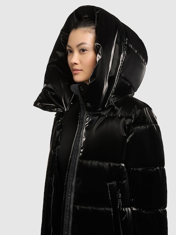 khujo Winter Coat 'Soulani5 Shiny' in Black