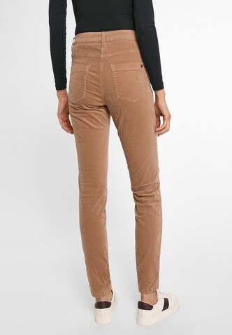 Coupe slim Pantalon Basler en beige