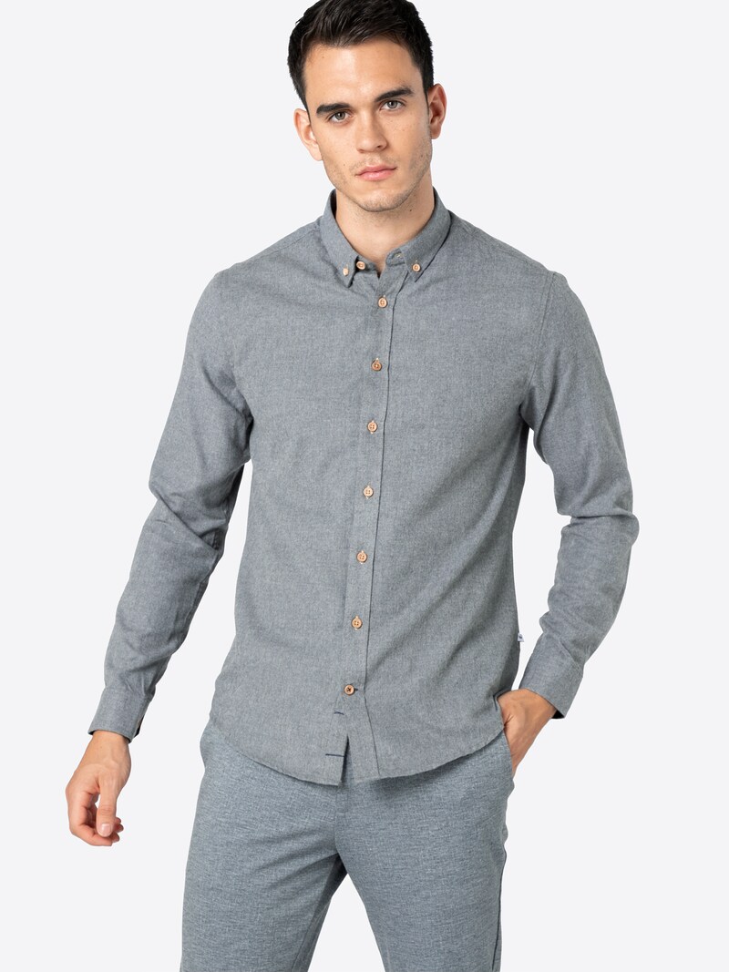 Men Clothing Kronstadt Casual shirts Grey