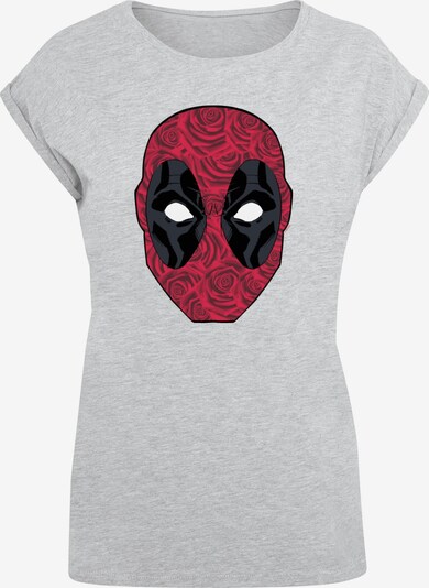 Maglietta 'Deadpool - Head Of Roses' ABSOLUTE CULT di colore grigio / rosso / nero / bianco, Visualizzazione prodotti
