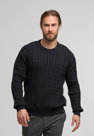 INDICODE JEANS Pullover 'Trevin' in Schwarz: Vorderseite