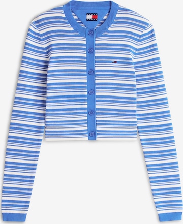 Tommy Jeans - Casaco de malha em azul: frente