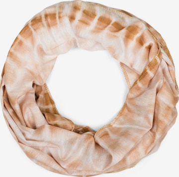 styleBREAKER Schlauchschal 'Loop Schal Batik Streifen' in Braun: Vorderseite