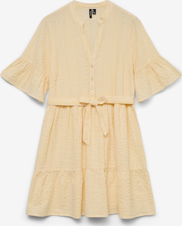 VERO MODA - Vestido camisero 'VMElena' en amarillo: frente