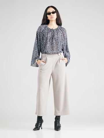 Wide Leg Pantalon à pince QS en gris