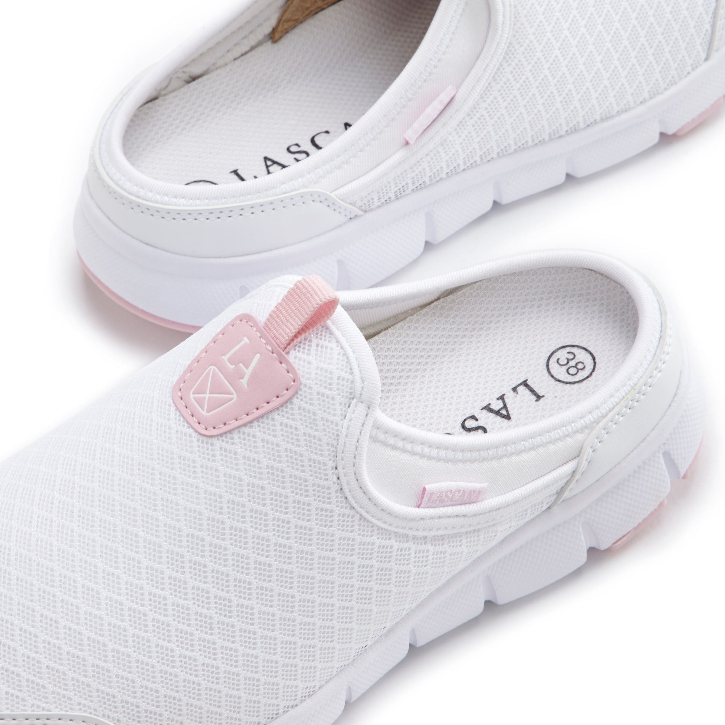 LASCANA Slip on boty – bílá