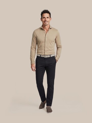 Suitable Slim fit Button Up Shirt in Beige