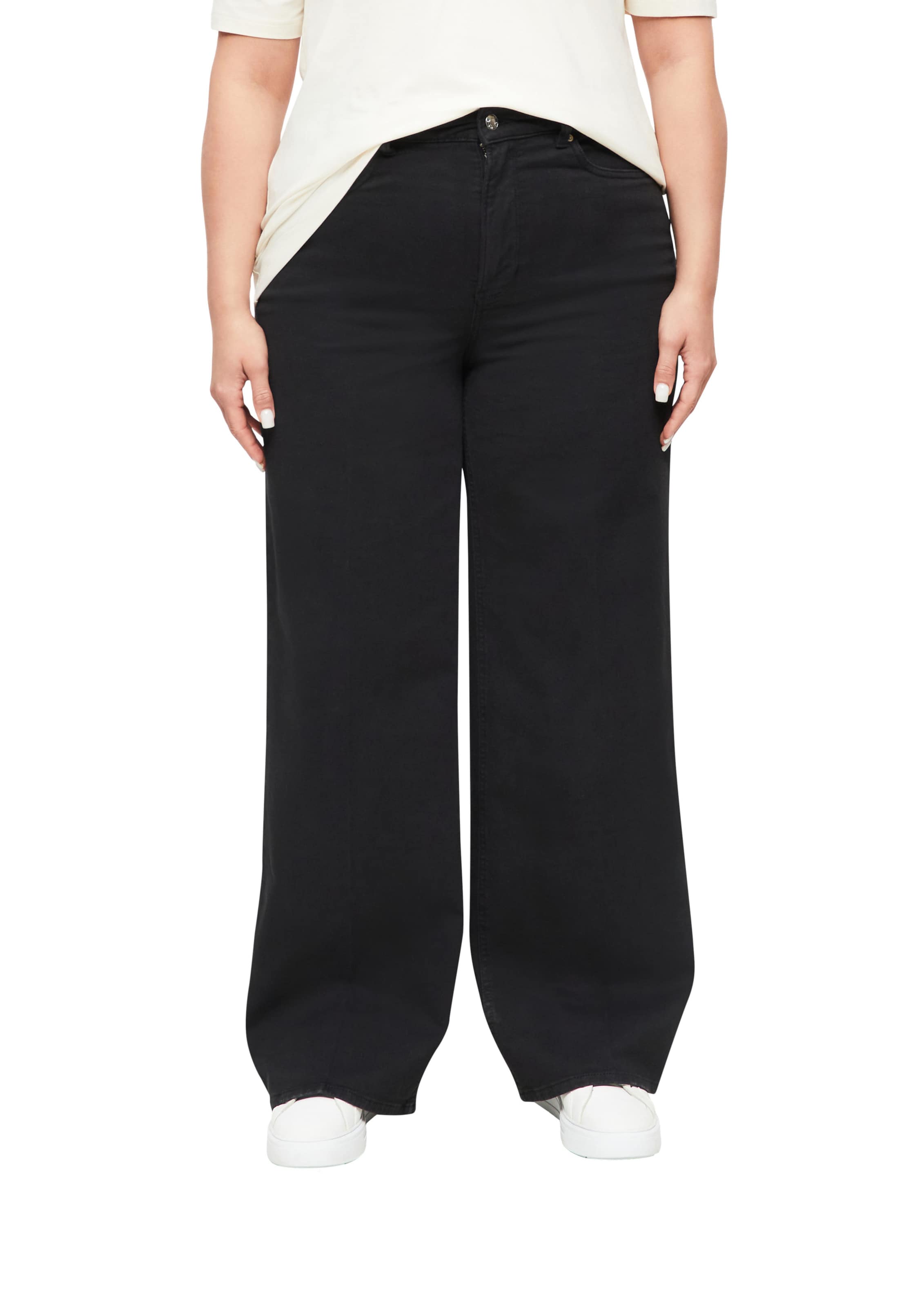 Wide Leg Jean s.Oliver en noir : devant