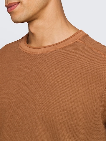 T-Shirt TOM TAILOR en marron