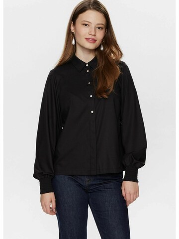 Chemisier ' NUTULLY SHIRT ' NÜMPH en noir : devant