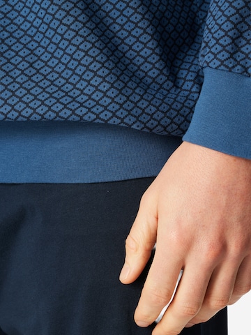 SCHIESSER Pajamas long 'Comfort Essentials' in Blue