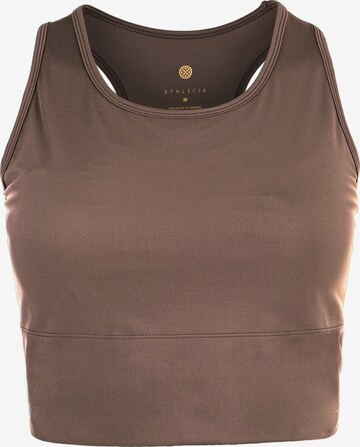 Athlecia Sports Bra 'Franz' in Brown: front