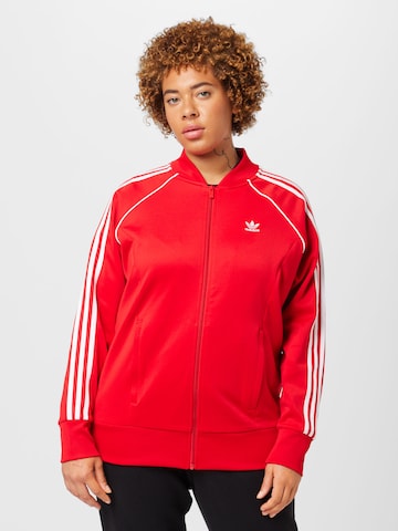 ADIDAS ORIGINALS Sweatvest 'Adicolor Classics Sst' in Rood: voorkant