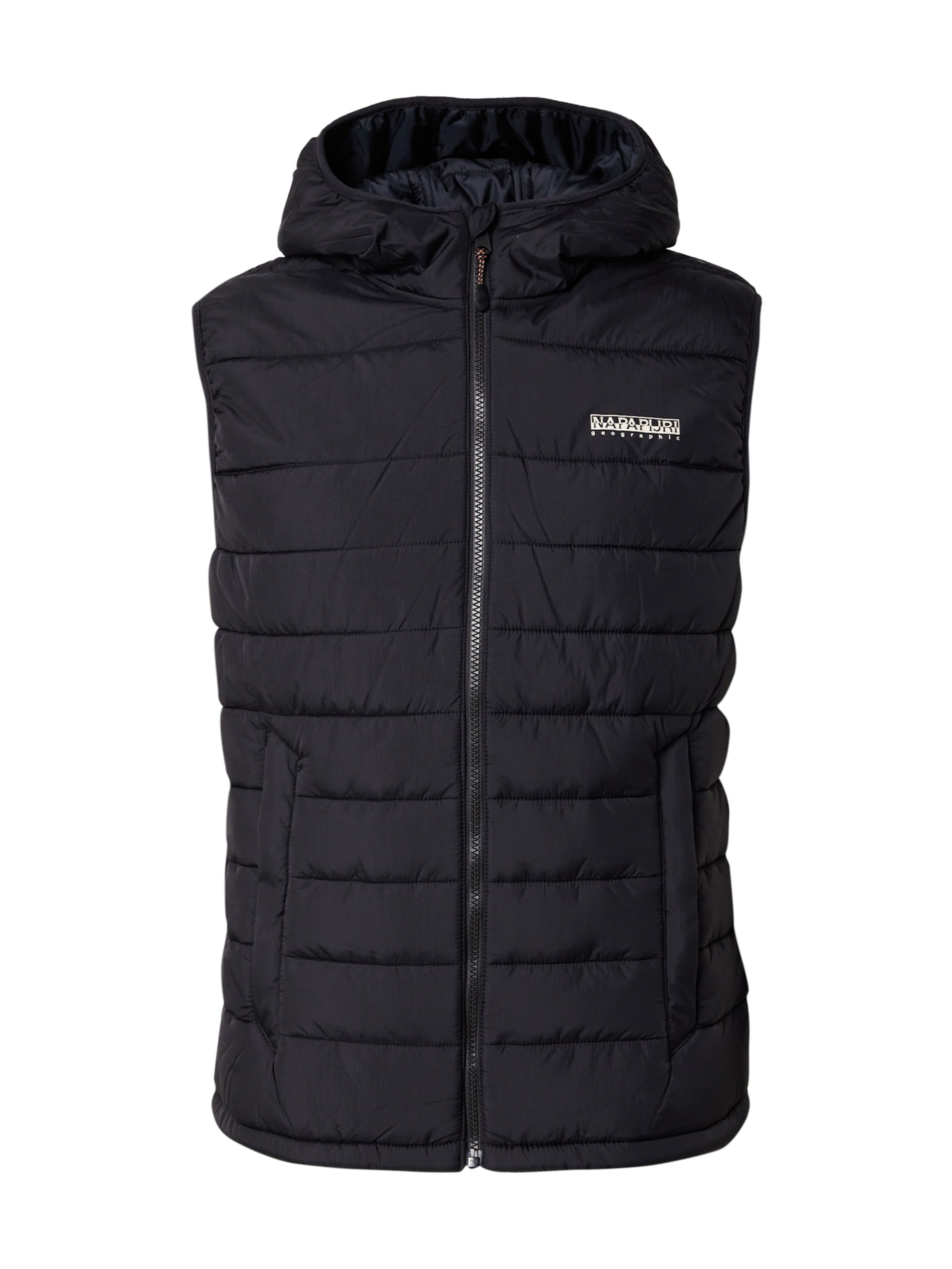 NAPAPIJRI Vest 'A-GESAR' in Black: front