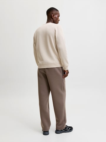 Sweat-shirt 'JJBENSON' JACK & JONES en beige