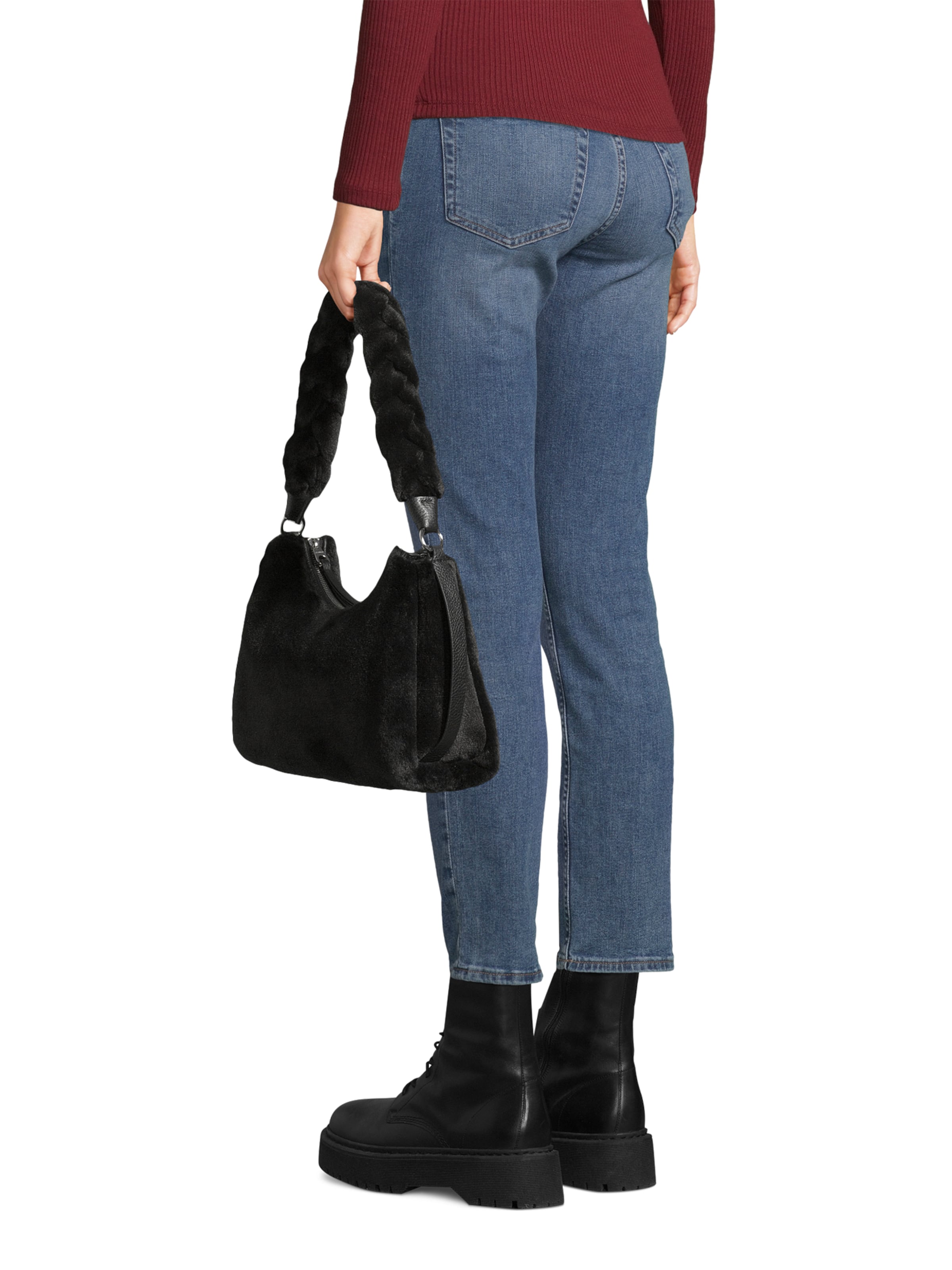 Coccinelle Axelremsväska 'Boheme' i svart