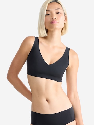 SLOGGI T-shirt Bra ' Blue ZERO Feel 20 ' in Black: front