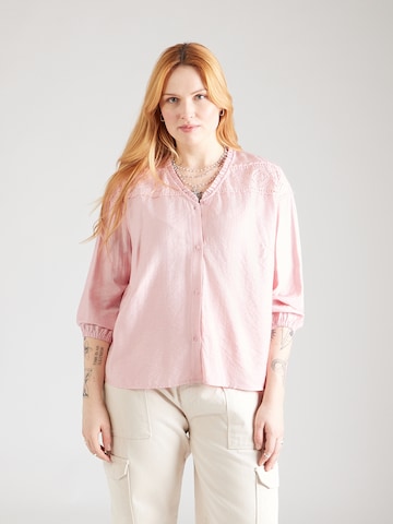 ONLY Carmakoma Bluse 'CARSimme' in Pink: Vorderseite