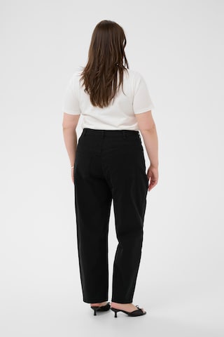 KAFFE CURVE Barrel Trousers 'KCBrenn' in Black