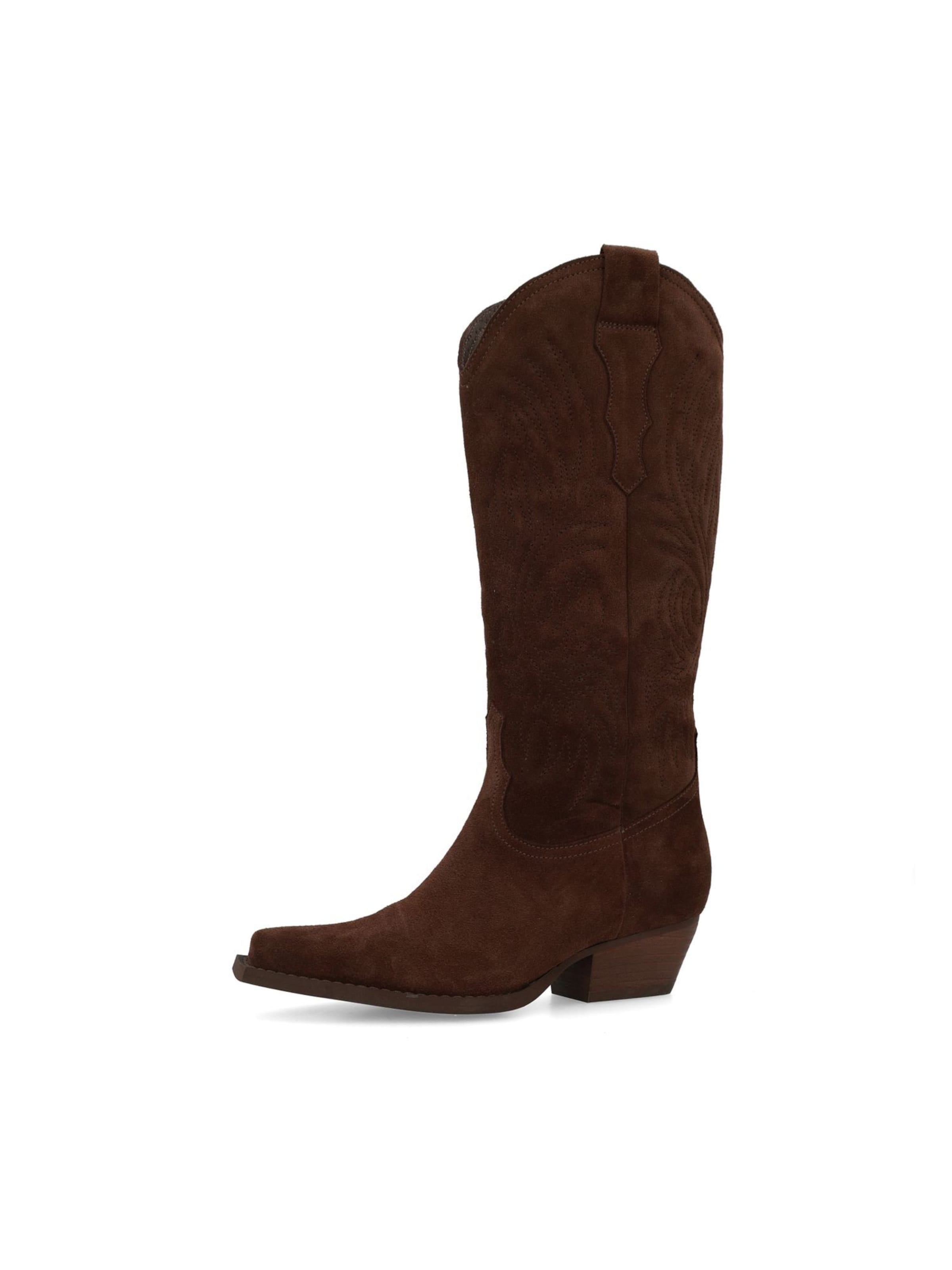 Bottes de cowboy SACHA en marron : devant