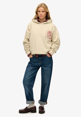 Superdry Sweatshirt 'Tokyo Narrative ' in Beige