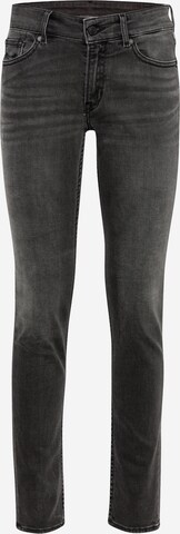 Kings Of Indigo Skinny Jeans 'JUNO' in Zwart: voorkant