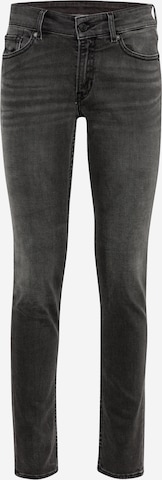 Kings Of Indigo Skinny Jeans 'JUNO' i svart: framsida