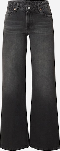 Monki Wide leg Jeans in Zwart: voorkant