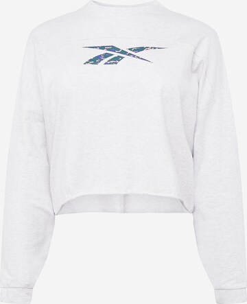 ReebokSportska sweater majica - siva boja: prednji dio