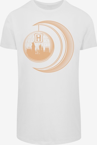 T-Shirt 'Harry Potter Hogwarts Moon' F4NT4STIC en blanc : devant