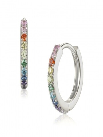 Fiocco Jewelry Earrings 'Rainbow' in Silver: front