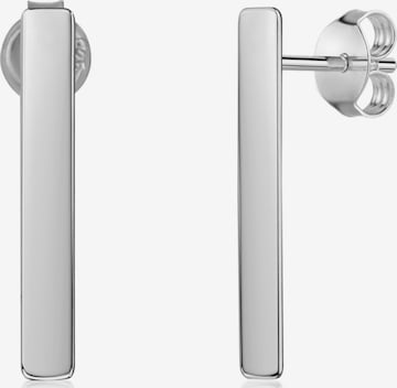 Kamiko Ohrringe 'BAR' in Silber: Vorderseite
