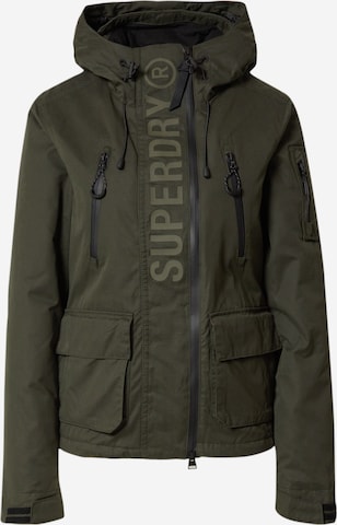 Superdry Winterjas in Groen: voorkant