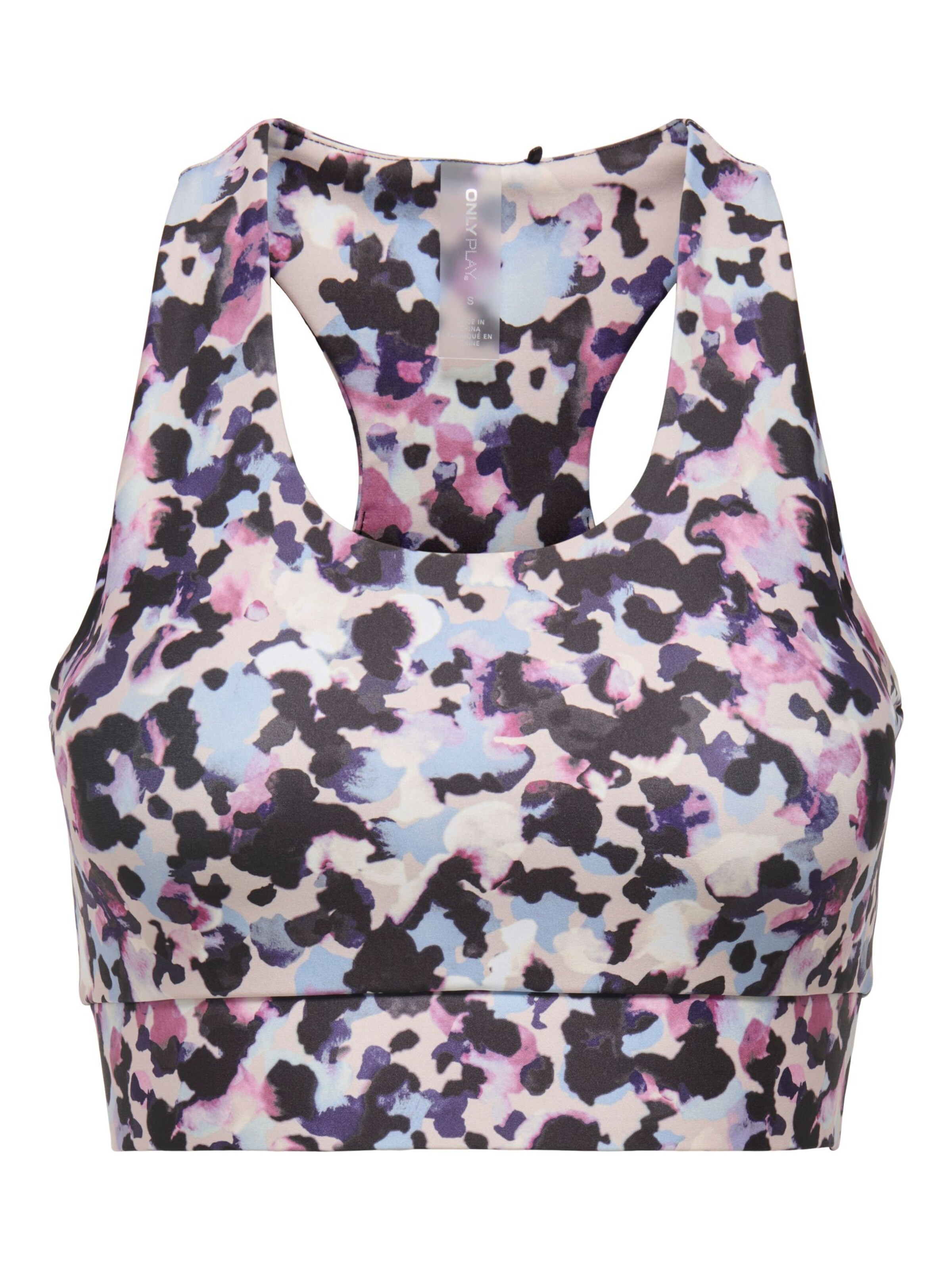 Reggiseno sportivo 'ONPDaisy-2-Bel' in M ONLY PLAY di colore beige / blu chiaro / orchidea / nero, Visualizzazione prodotti