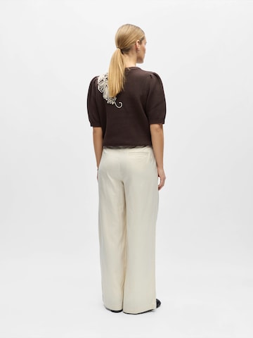 OBJECT Свободный крой Брюки со складками 'OBJTUBA' в Бежевый