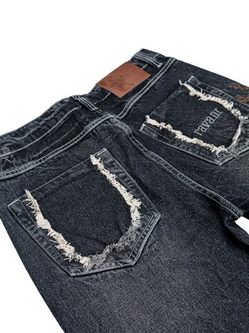 RVNI Berlin Luźne Jeansy 'Grey Japanese Style Phoenix Denim' w kolorze szary