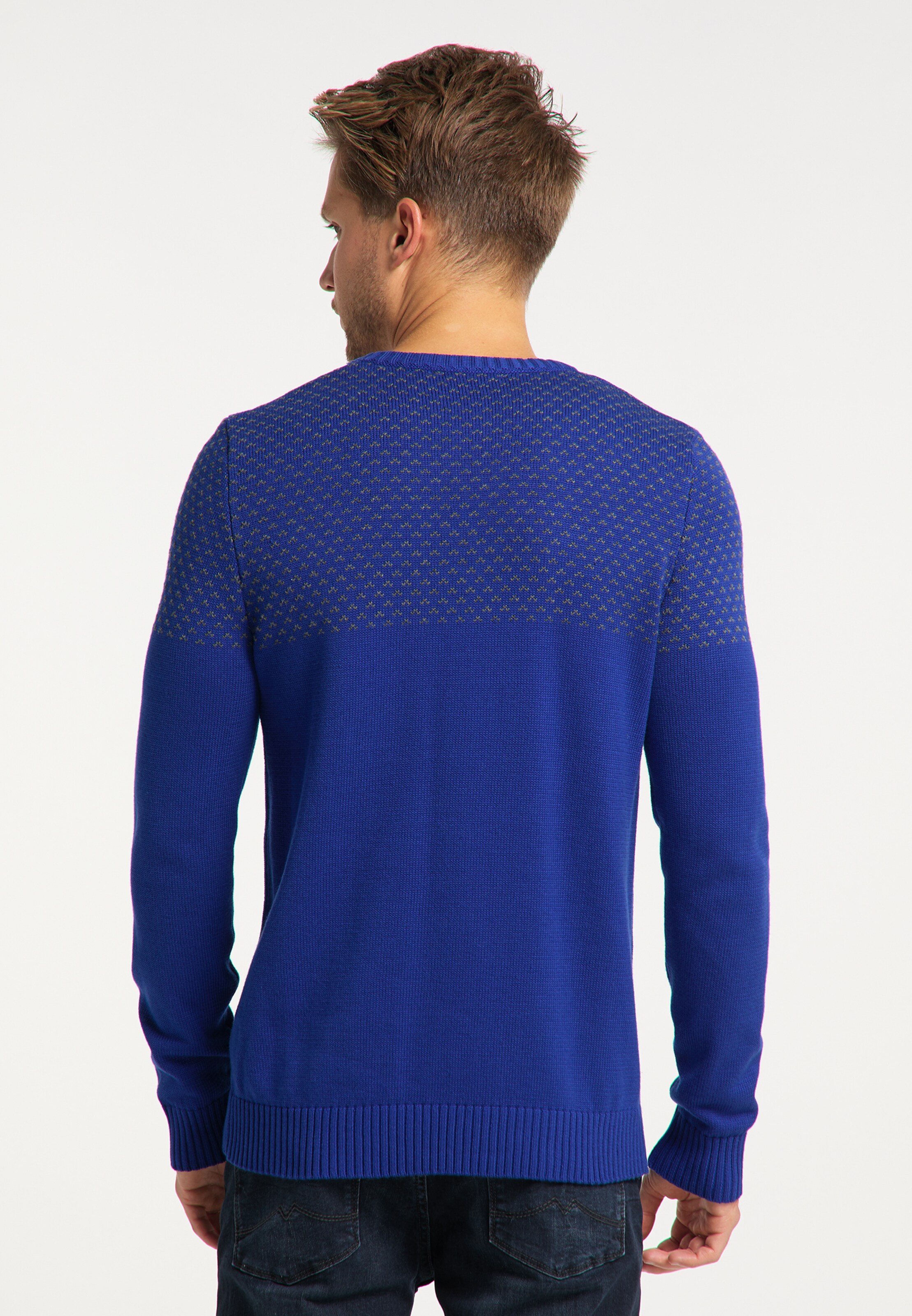 Männer Pullover & Strick MO Pullover in Blau - LU45164 Männer Pullover & Strick MO Pullover in Blau - LU45164
