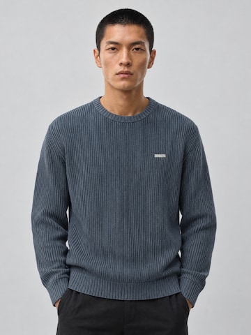 Lowkey - Jersey 'Heavyweight Knit Sweater Strickpullover' en azul