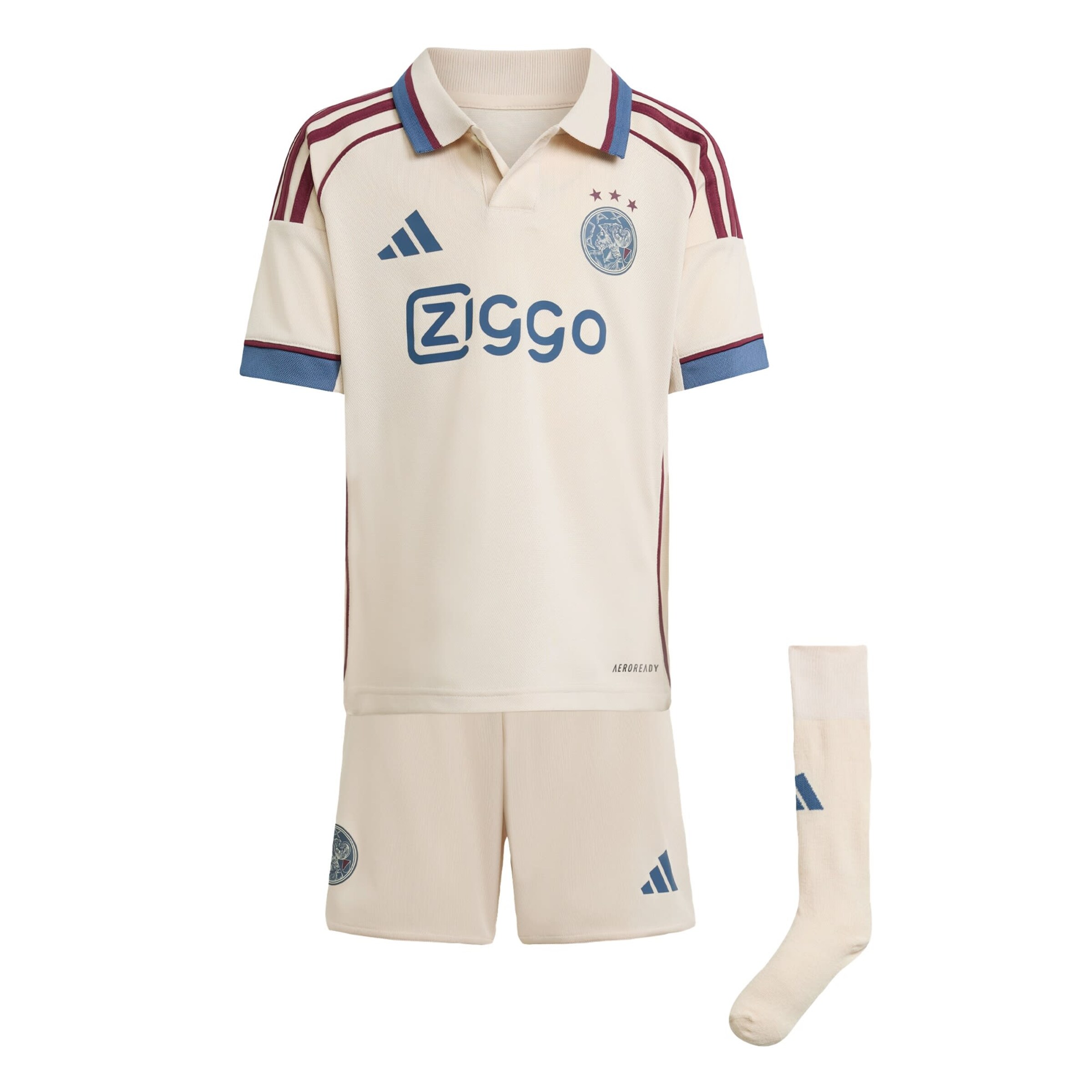 ADIDAS PERFORMANCE - Chándal 'Ajax 25/26' en beige: frente