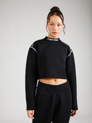 Pull-over de sport Calvin Klein Sport en noir : devant