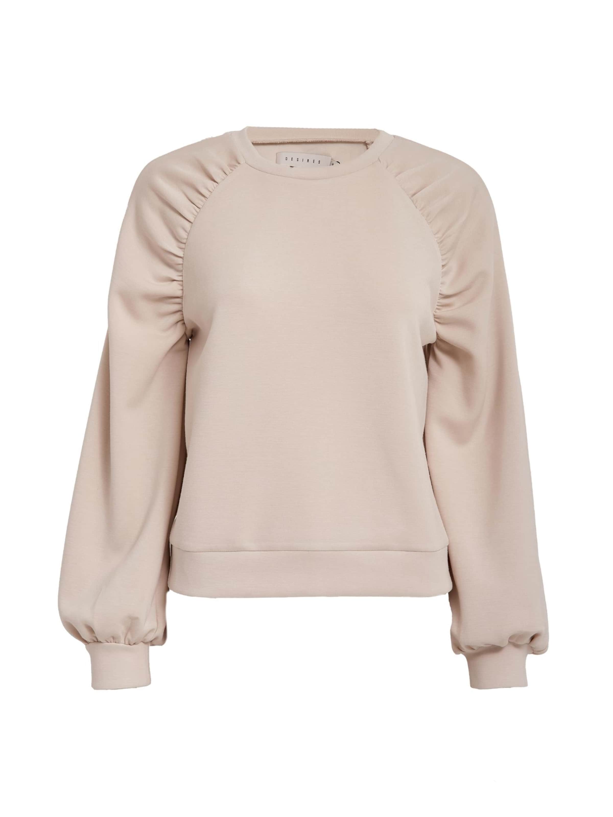 DESIRES Bluzka sportowa 'Soffia' w kolorze beżowy: przód