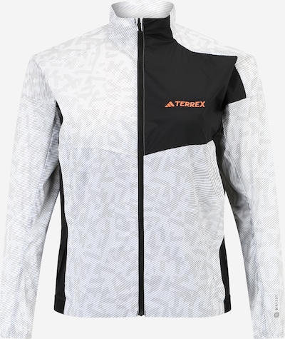 Giacca sportiva 'TRAIL' ADIDAS TERREX di colore grigio chiaro / arancione chiaro / nero / bianco, Visualizzazione prodotti