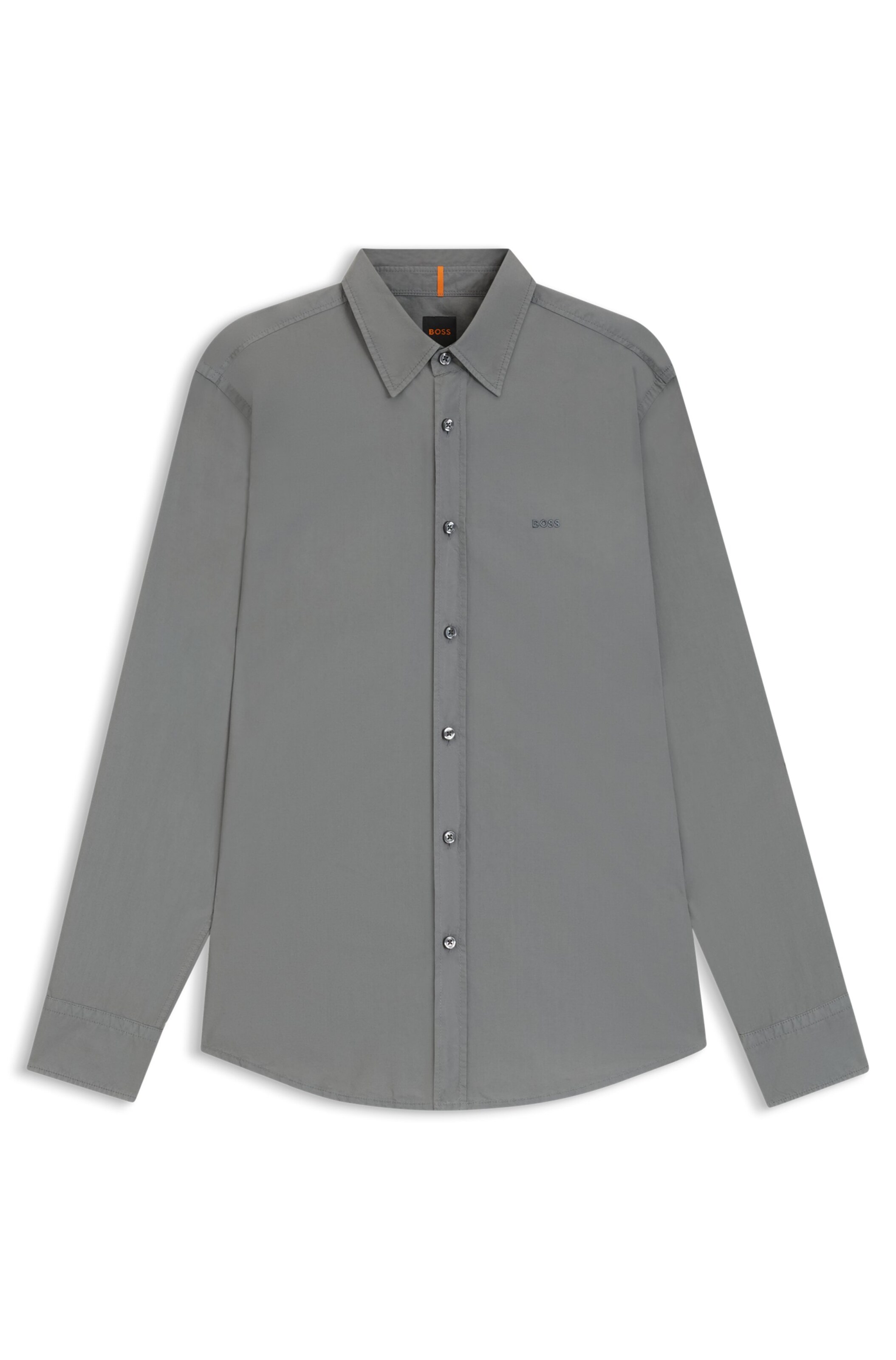 BOSS Regular Fit Hemd 'Relegant_6' in Grau: Vorderseite