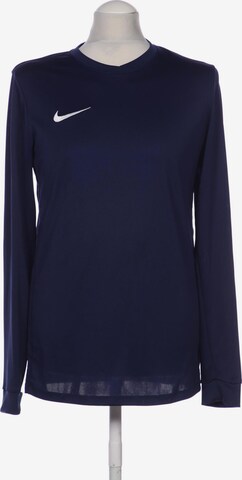 NIKE Langarmshirt M in Blau: predná strana