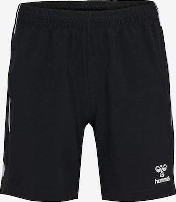 Hummel Regular Sportshorts 'Referee' in Schwarz: Vorderseite