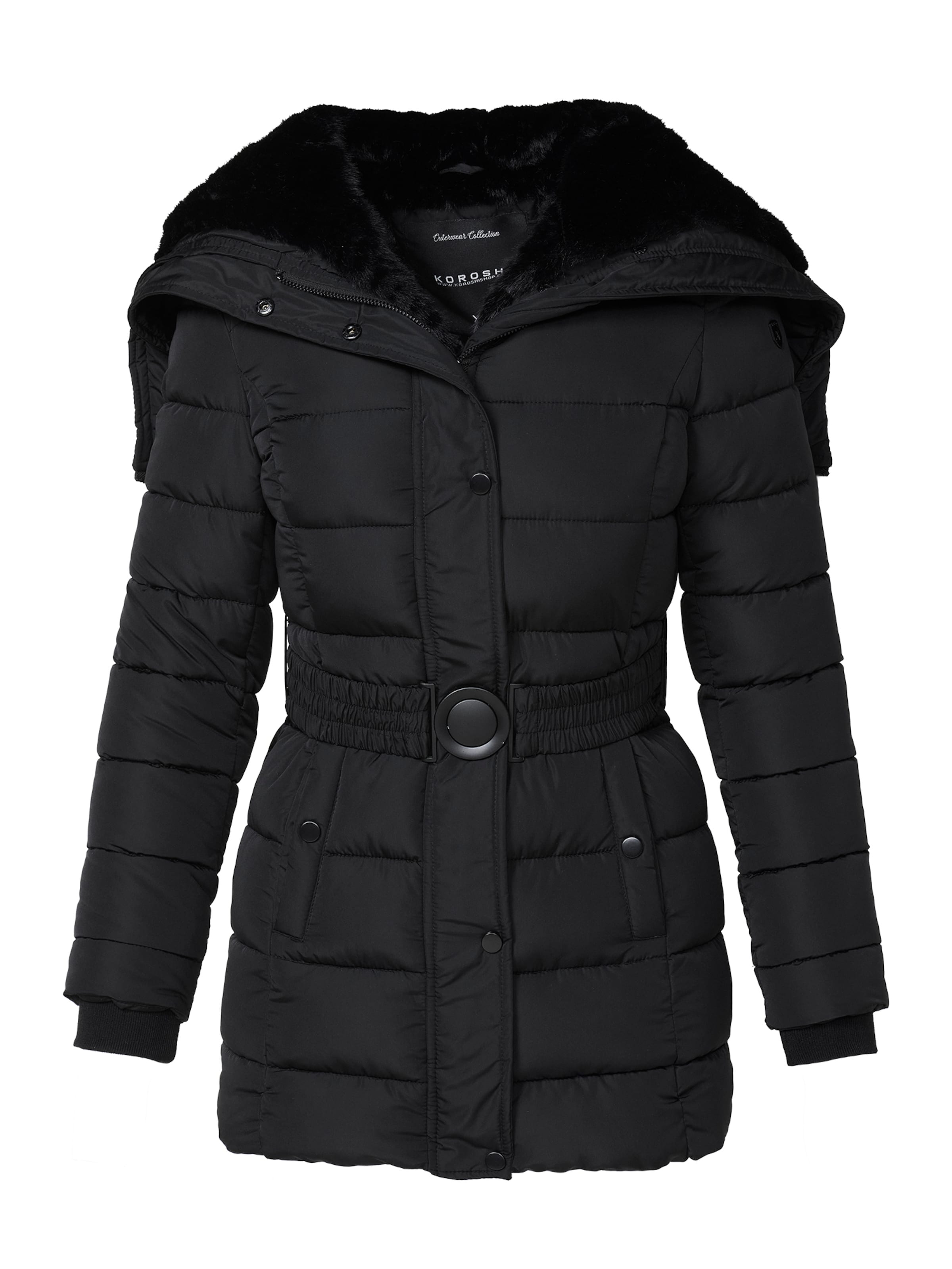 KOROSHI Zimska jakna | črna barva, Prikaz izdelka