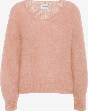americandreams Oversizepullover 'Milana Mohair' in Orange: Vorderseite
