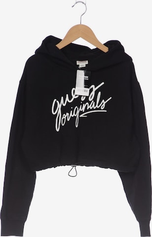 GUESS Sweatshirt & Zip-Up Hoodie in L in Black: front